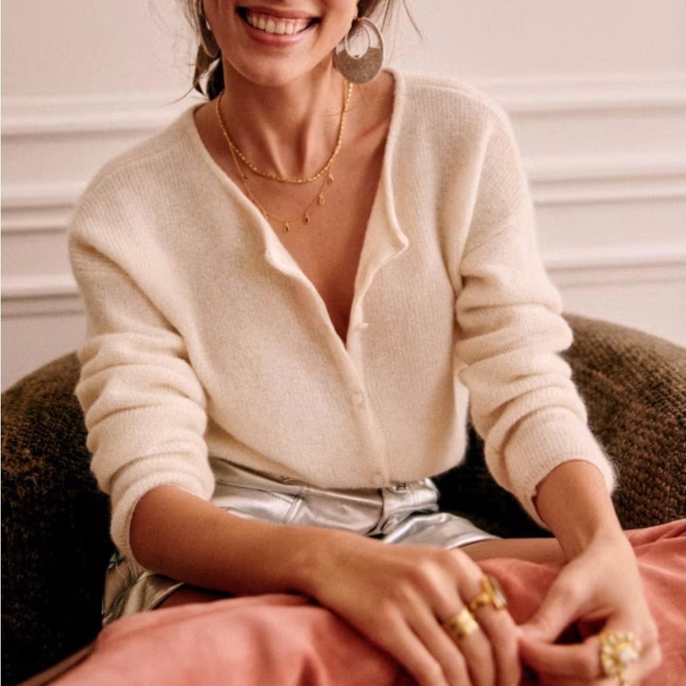 Sezane Cream Sweater